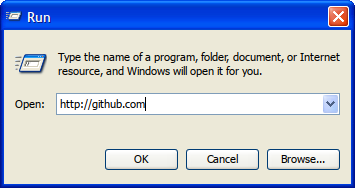 Run dialog preview